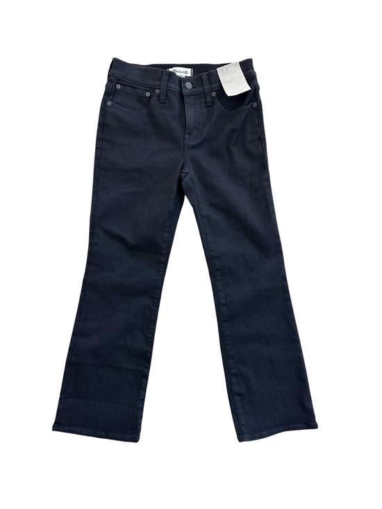 Madewell Denim - MADEWELL Mid Rise Kick Back Black Petite Jeans